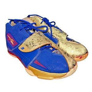Reebok ATR Pump Up Mens Basketball Shoes Blue Gold Men's 10.5 Sneakers Collector